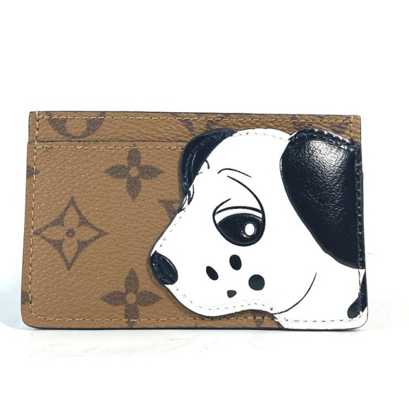 LOUIS VUITTON Monogram Reverse Business Card Holder M83691 Brown - Picture 1 of 13